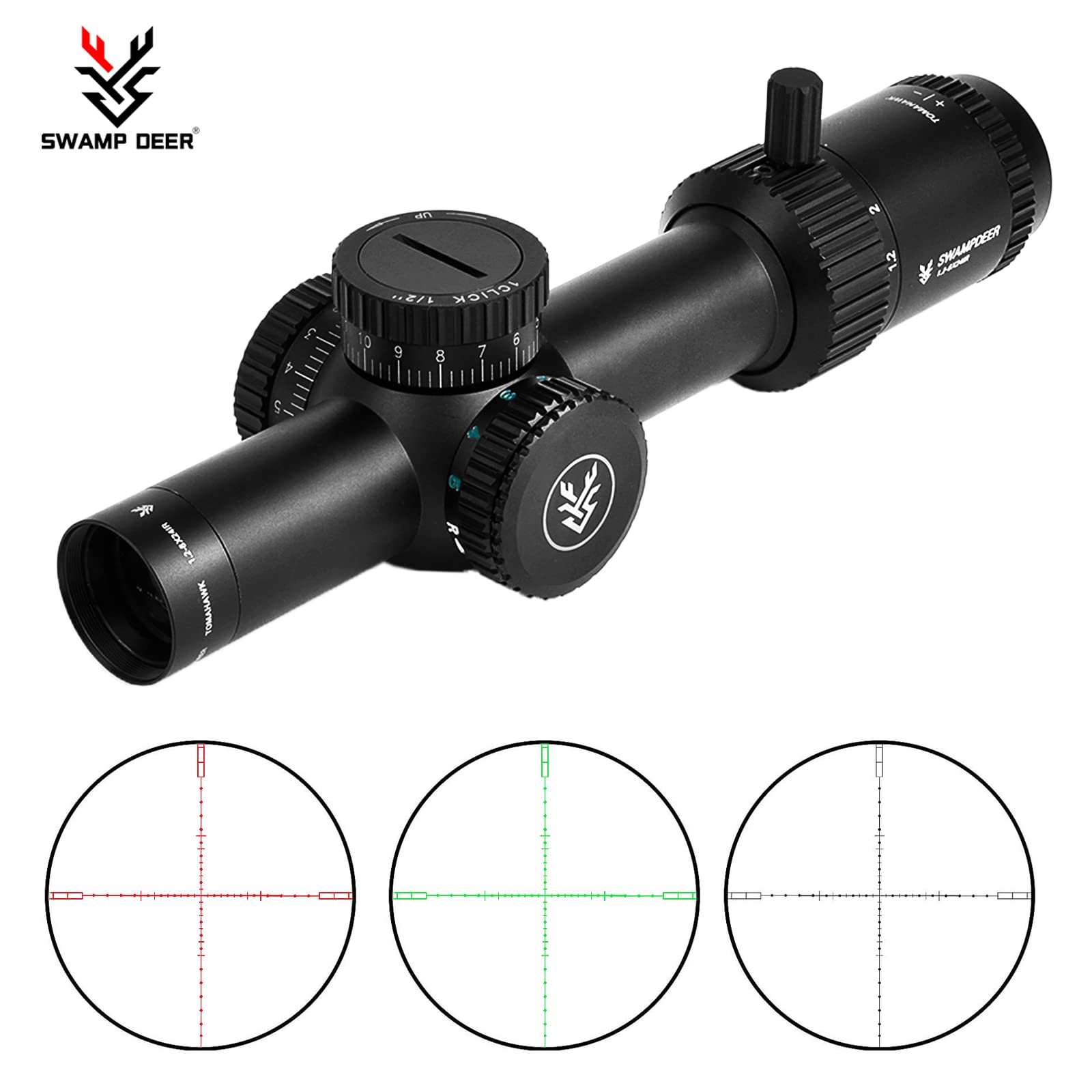 ライフルスコープ 1.2-6x24WA スコープマウント付き Amazon.co.jp: SPINA OPTICS ライフルスコープ WolfChase 1.2