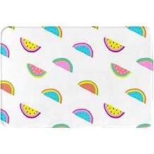 Funny Colored Watermelon, Doormat, Bath Mat Non-Slip Floor Mat Soft Bathroom Rugs Absorbent Bathroom Pad 40x60 cm