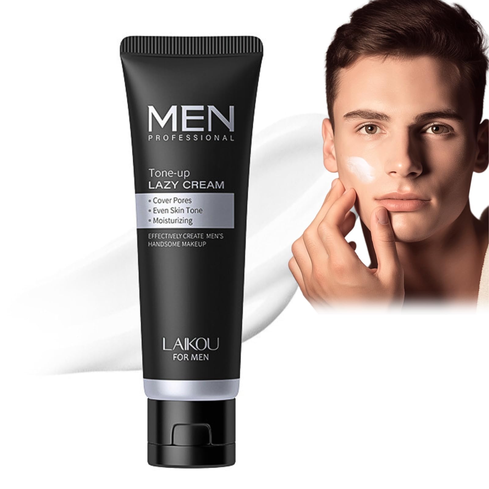 Mens BB Cream Foundation, Mens Concealer Colour Correcting Cream for Cover Blemishes Imperfections, Mens Tinted Moisturiser, Balances Skin Tone with Lightweight, Moisturizing Formula for Daily Use
