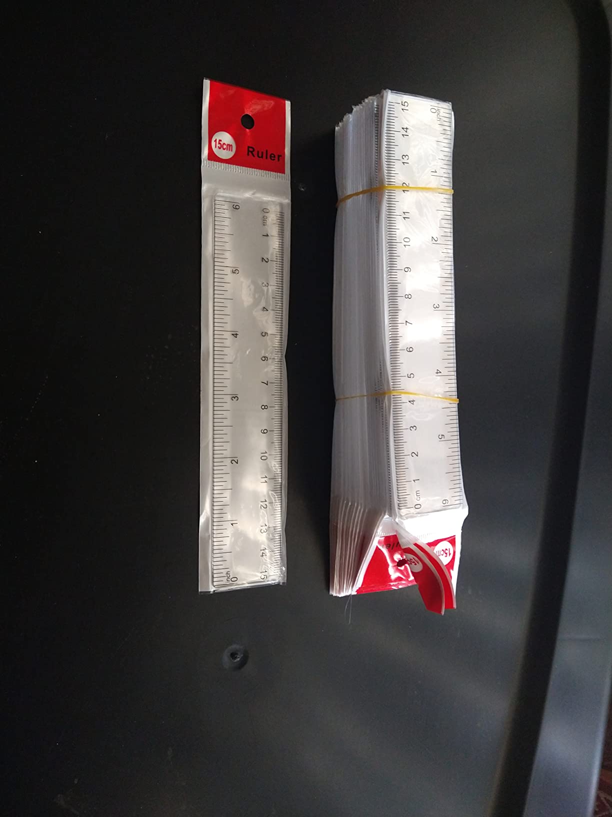 $6/mo - Finance 100 Pcs 6 Inch Ruler Bulk Plastic Flexible Rulers with ...