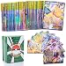 Pokemôn Karten,100 Stück Pokemôn Karten,Sammelkarten Set Karten Pokemon GX EX DX Booster Sammelkarte, Energietrainingskarte, Jungen &Mädchen, Nicht Originale (20 GX + 20 Mega + 1 Energie + 59 EX)