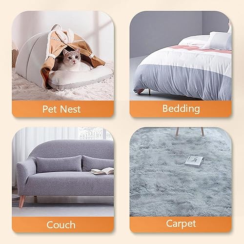 Miniatura 4 de Removedor de pelo de mascotas, removedor de pelo 4 en 1 para gatos y perros para alfombra con mango extra grande de 17 pulgadas, escobilla para