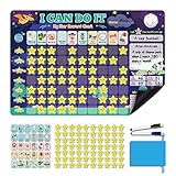 Magnetic Chore Reward Chart for Kid at Home, I CAN DO IT Bahavior Responsibility Chart for Boys...