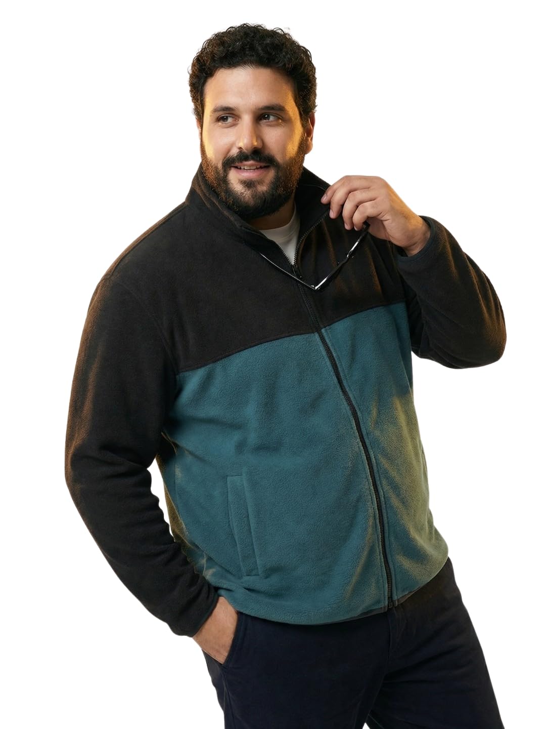 unstd Men Plus Size Fleece Jacket for Men | Winter Wear Full Sleeves Zipper Jacket | Warm & Comfortable Big and Tall Jacket-picture-35