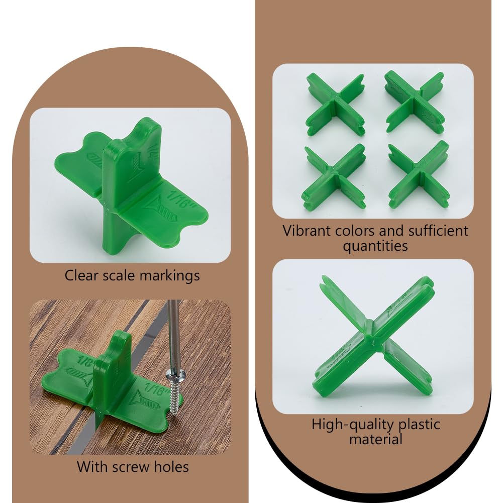 WEBEEDY 12 Pcs ABS Deck Spacer Tool with 4 Thicknesses 1/16", 1/8", 3/16", 1/4" - Image 3