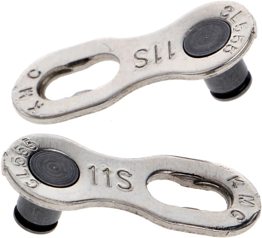 YDZN Bicycle Chain Link Connector, 11 Speed Quick Master Link Joint Clip (2 Pcs,Silver)