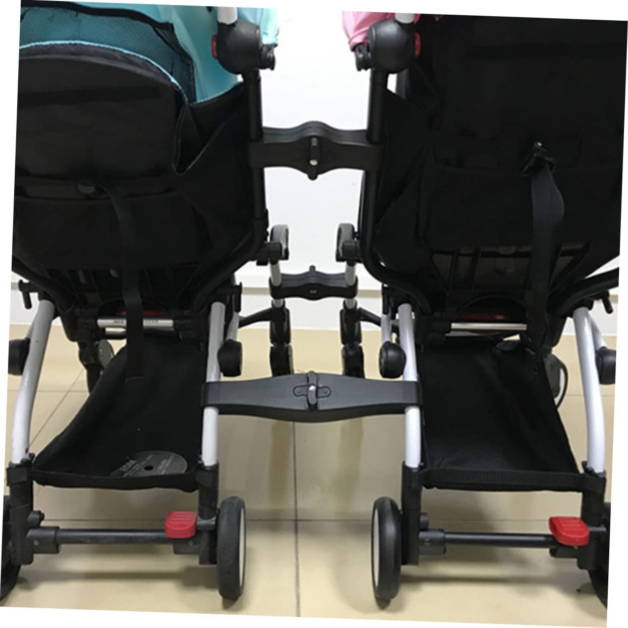 DECHOUS 3pcs Cart Connector Connectors Lightweight Pram Universal Double Pushchair Connector Stroller Connector Stroller Accessories Black