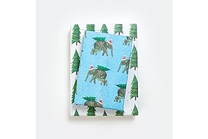 Christmas Elephants Wrapping Paper