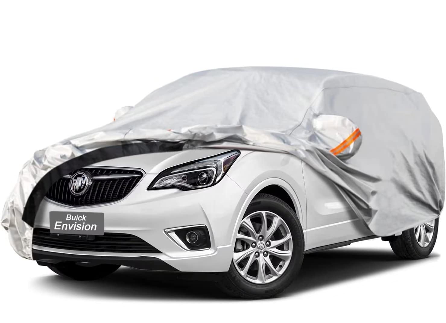 GUNHYI 6 Layers SUV Car Cover Custom Fit Buick Envision (2015-2026) | All-Weather Waterproof Heavy-Duty Fabric, scratch-proof cotton lining, outdoor sun/rain/snow/wind/dust protection.
