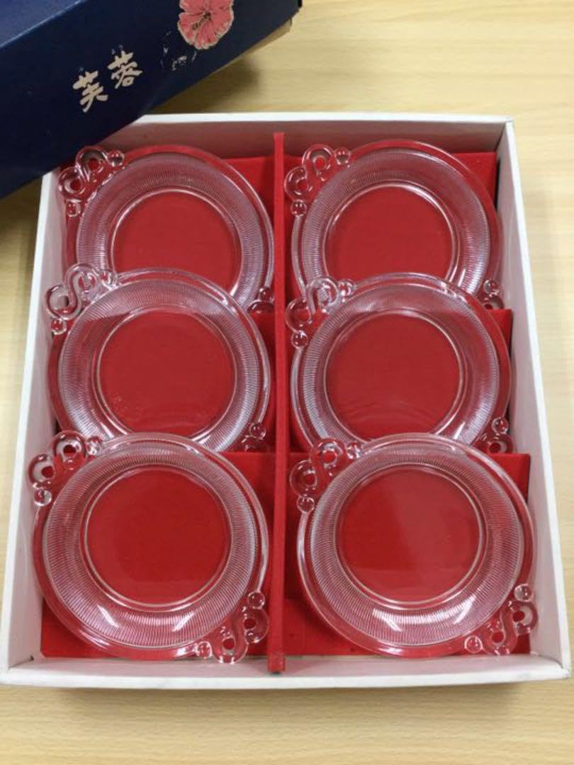 Noritake ガラス皿5枚 NORITAKEノリタケクリスタル カットガラスのガラス小鉢 ナッツ皿