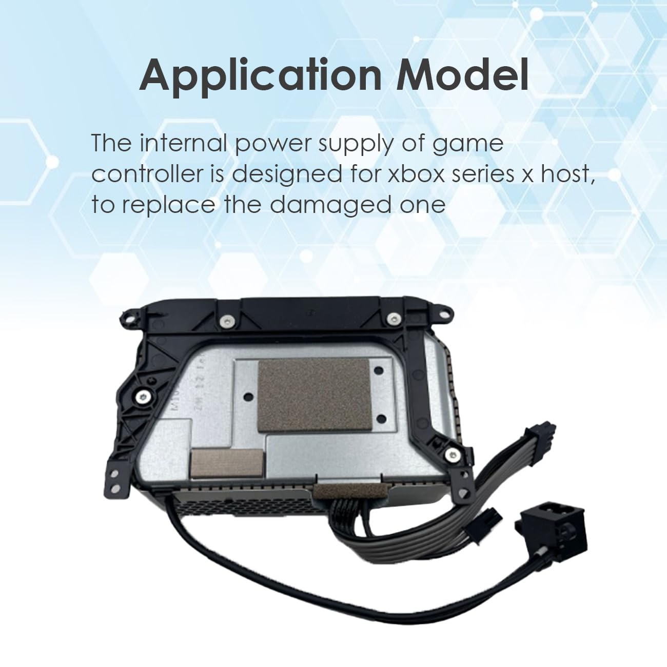 Alimentatore interno di ricambio per videogiochi, adattatore di alimentazione da 100 a 127 V/200 a 240 V con cavo di alimentazione per Xbox Series X Host di ricambio