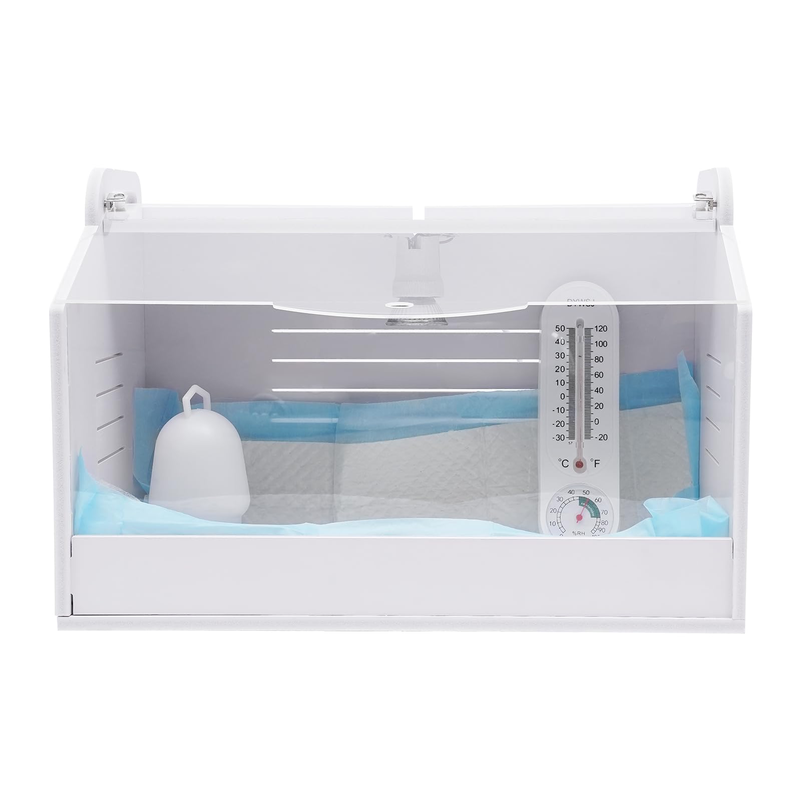 Caja De Cría De Pollitos,220V Incubadora Breeding Box Breeder Máquina De Criador De Pollo Totalmente Automática Con Termómetro,Para Reptiles De Aves De Coral