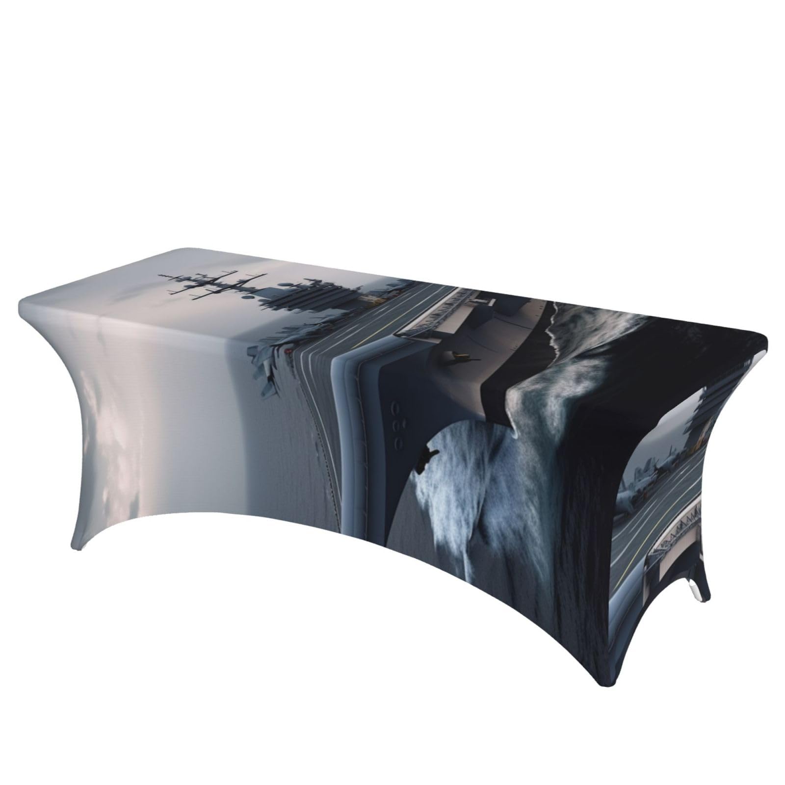 Nappe infroissable pour table rectangulaire de 1,8m stretch