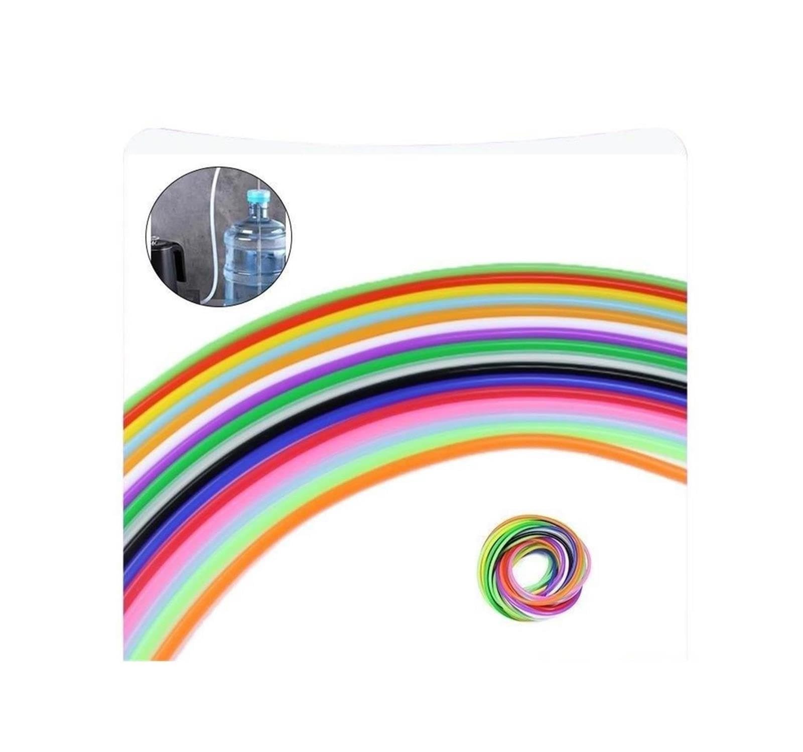 Tubo silicone flessibile colorato ID0,5~32mm acqua potabile | Tubo morbido in silicone, sicuro for acqua potabile e collegamenti liquidi(White,1 METER_ID 32MM X OD 38MM)