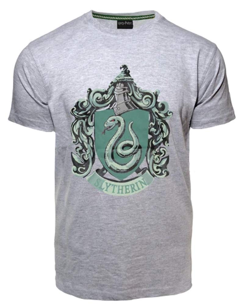 Galaxy Geek GWCCHarry Potter Slytherin T Shirt Grey (XL)