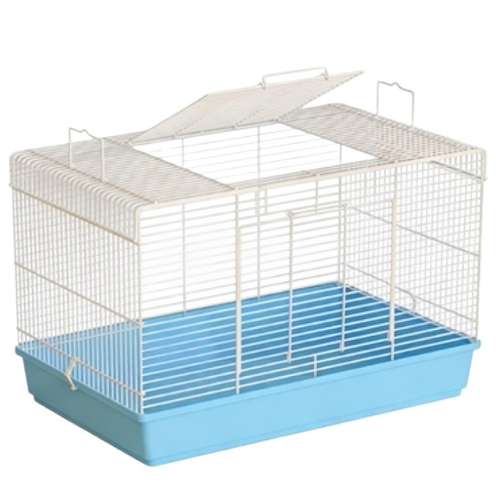 Cage à Hamsters Cage à Hamster Domestique cryptée Transparente en métal Plateau surélevé(Blue)
