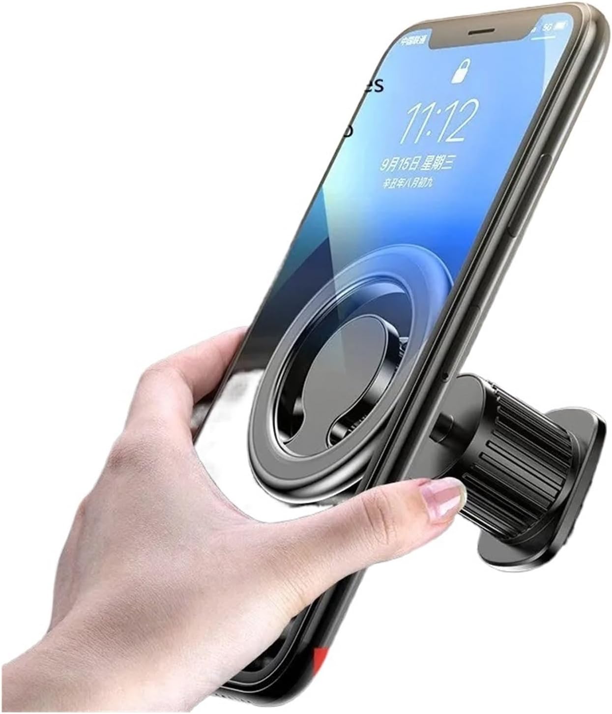 Magnetic Car Holder Stand Fit for Samsung Fit for Xiaomi Redmi Magnet Car Mount Support GPS Bracket(Air Vent Black)