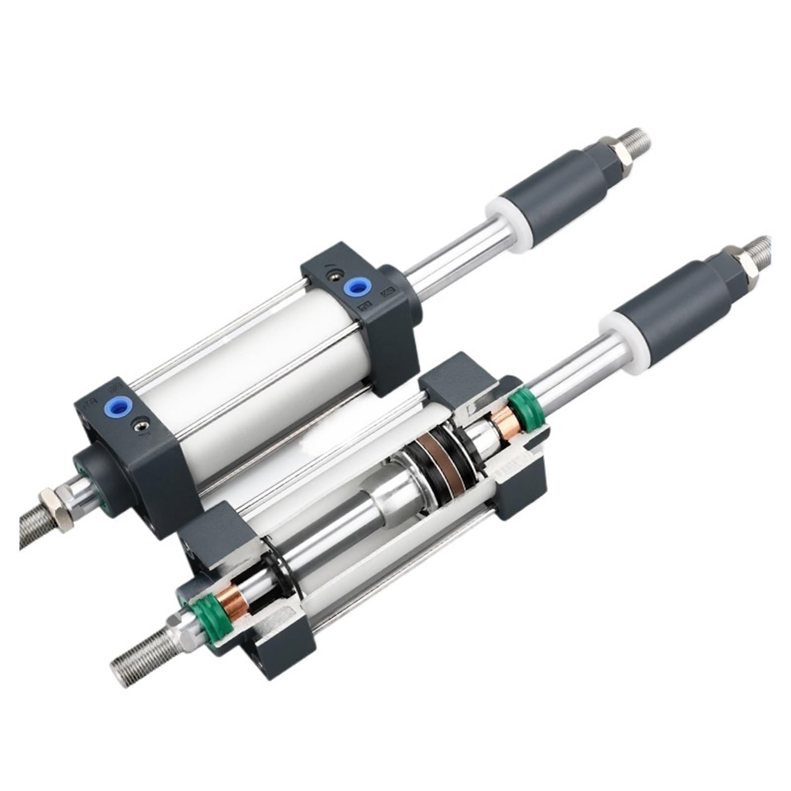 Vérin pneumatique double effet robuste avec piston de 63mm stroke 150-50