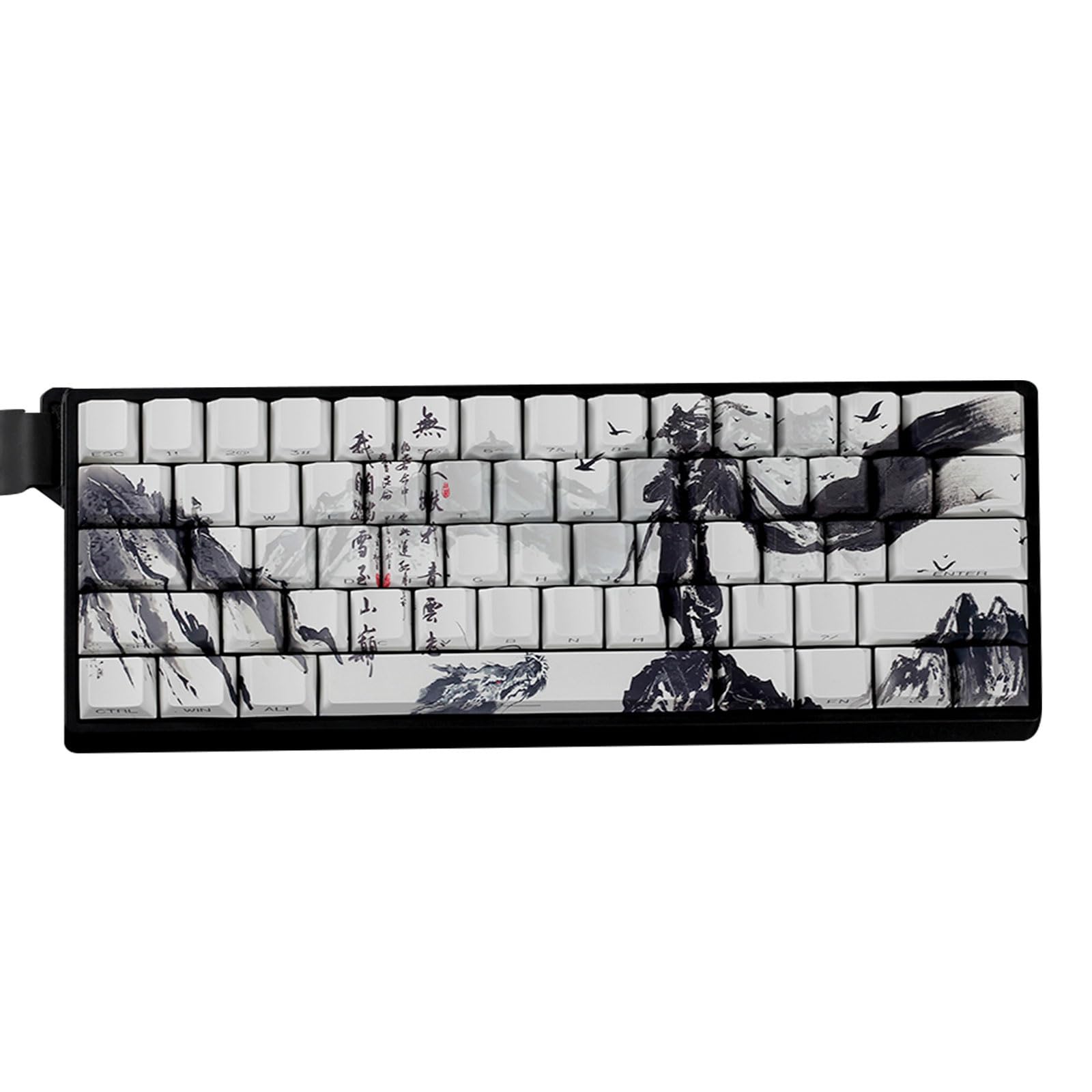 ANSI ISOs Layout Original Profile Keycaps PBT The Legends of Chusen Side Print pour claviers 61/64/68 Profil original