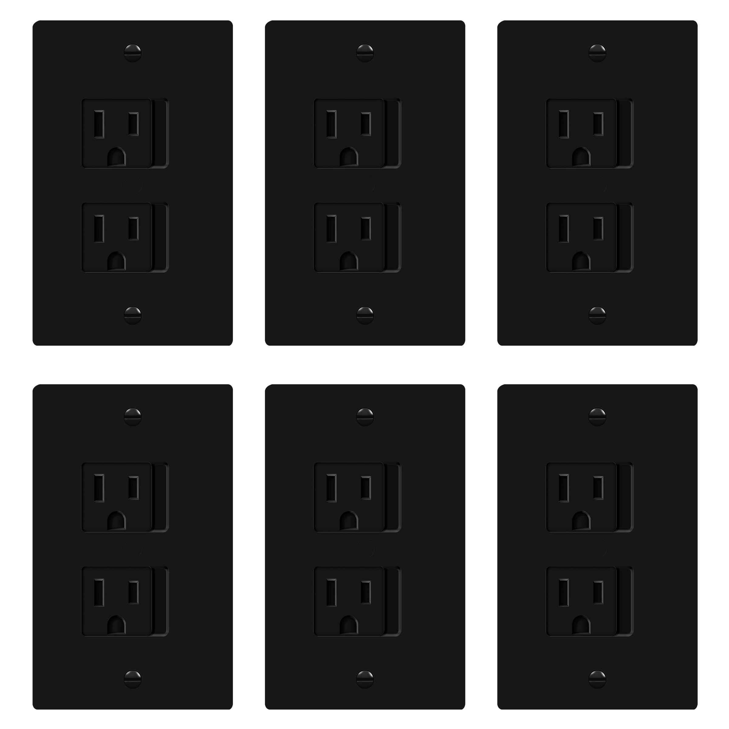 ENERLITES Child Proof Outlet Cover, Self-Closing, Fits Both Duplex and Decorator Outlet, Safety Design, Tamper-Resistant Socket Plug for Receptacle,