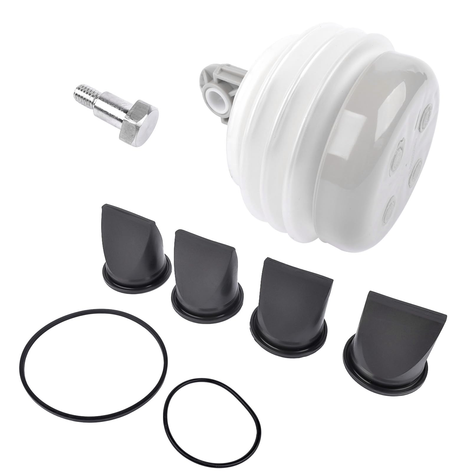 Kit de Fuelle de Bomba, 4 Piezas de Válvula de Pico de Pato de 1,5 Pulgadas, Kit de Junta Tórica de Repuesto para Bomba de Vacío S T J VHT VG, con Bomba de Fuelle y Tornillos