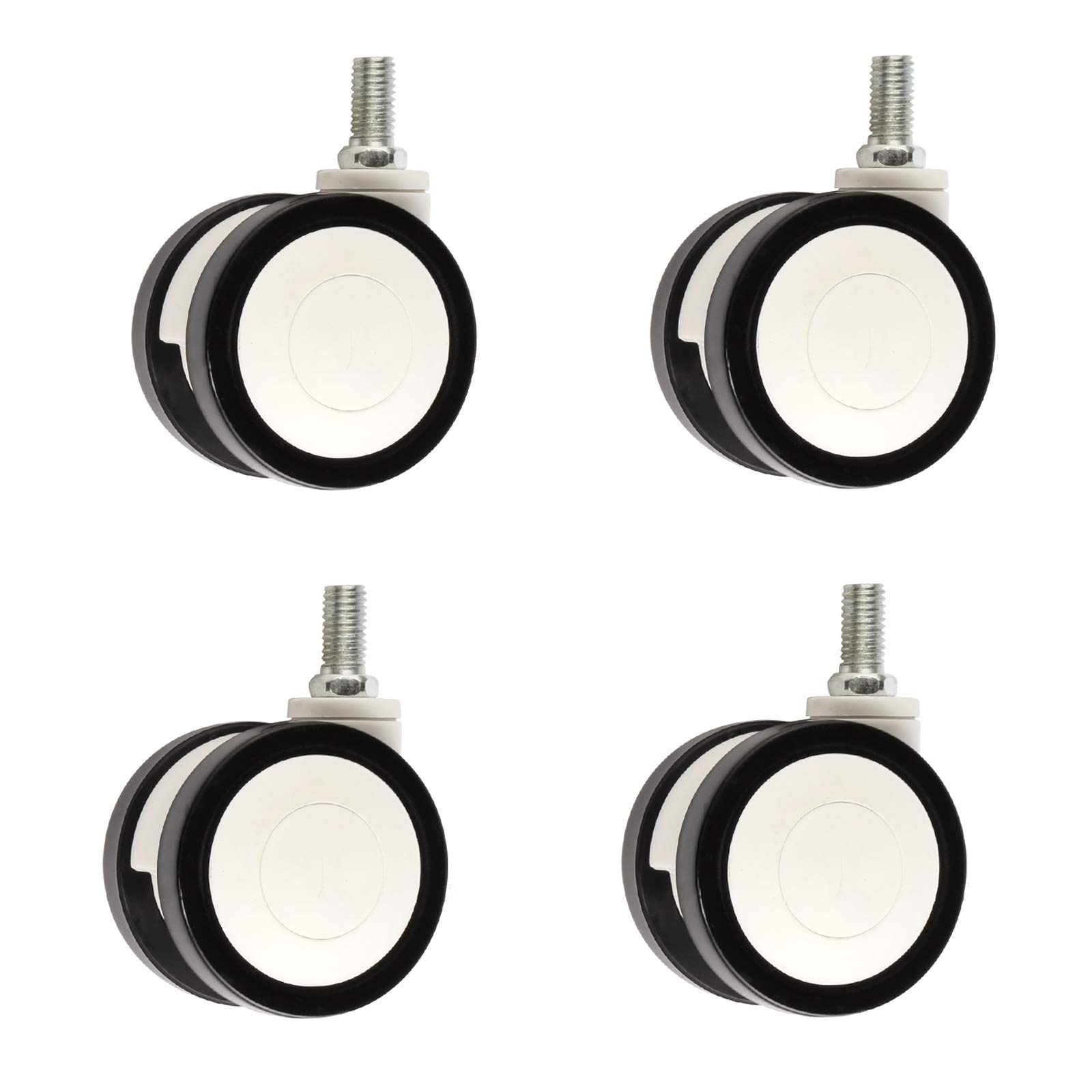 GBRJUYF High-Performance Furniture Swivel Cs - 4-Pack Universal 100mm Polyurethane Replacement Wheels for Trolleys & Beauty Equipment