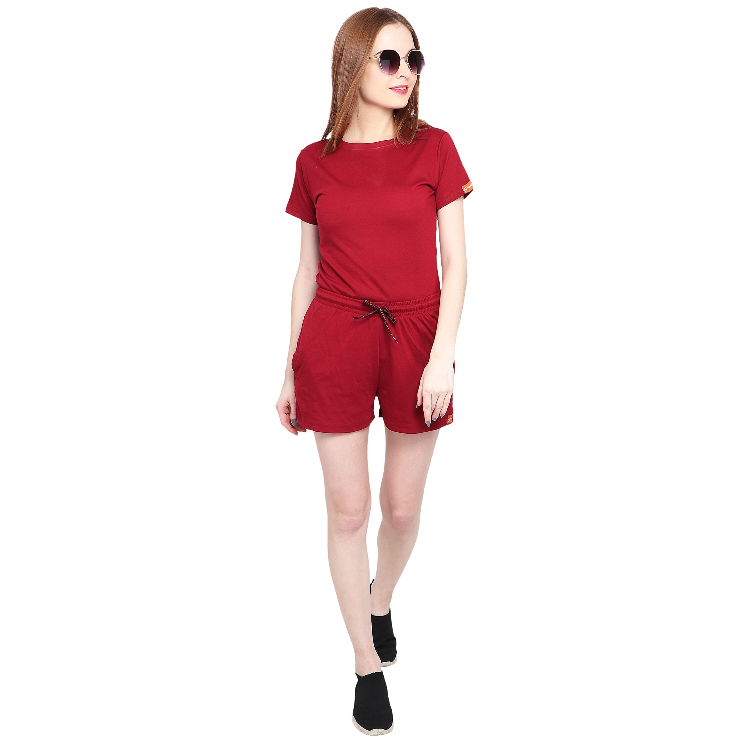 Night Suit Set for Women | Cotton Top & Shorts Set for Women-image-30