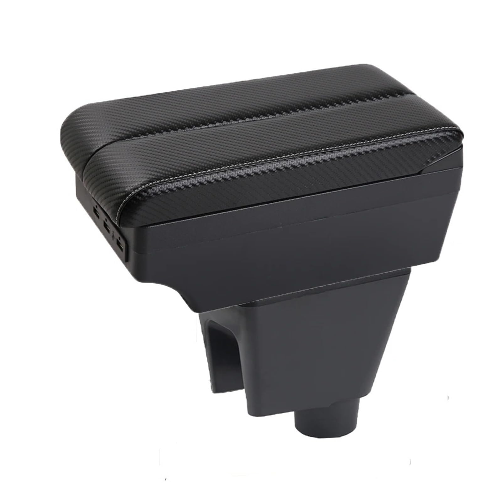 Ggwqoops Car Armrests For Chevrolet For Spark III 3 Armrest Box Storage Arm Bracing Central Control Panel Elbow Support For Drivers Armrest Box(C-Black white line)