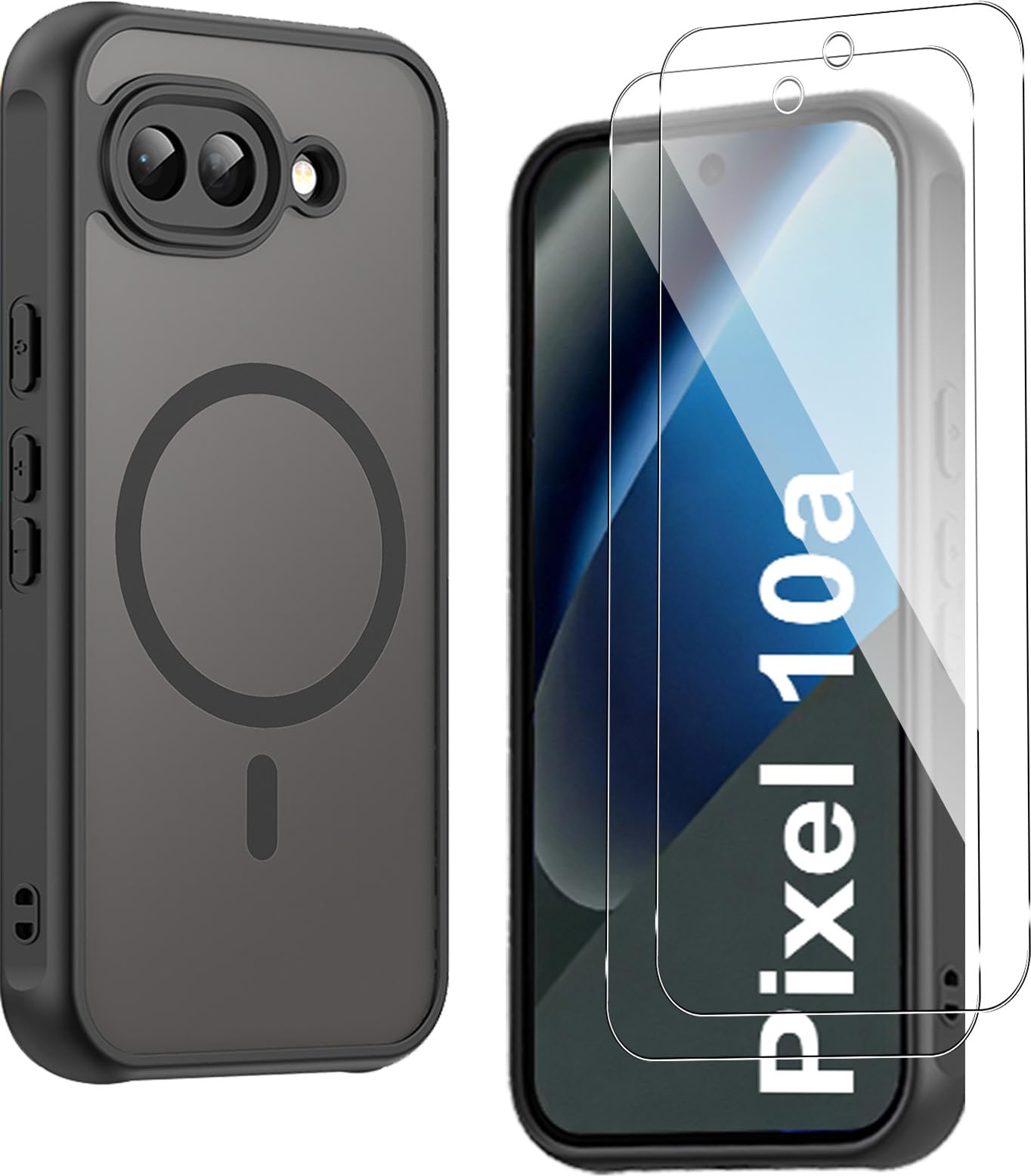 Amazon.co.jp: 【1個+2枚セット】For Google Pixel 10a ケース(1個