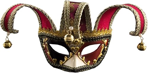 Sheliky Máscara de disfraz para hombre, máscara de disfraz vintage veneciano para carnaval, cosplay, máscara de fiesta de Halloween