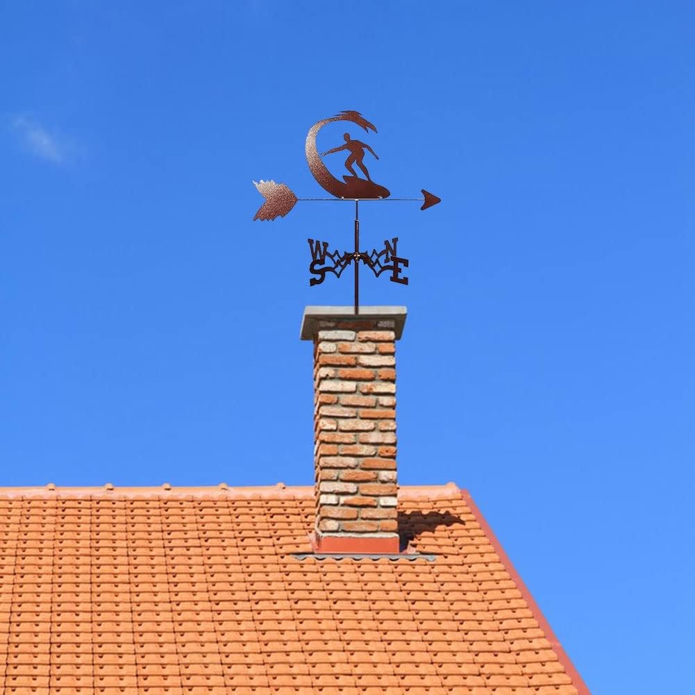風見鶏飾り、金属製風向計、庭用風見鶏、庭用風見鶏、家の装飾用風見鶏