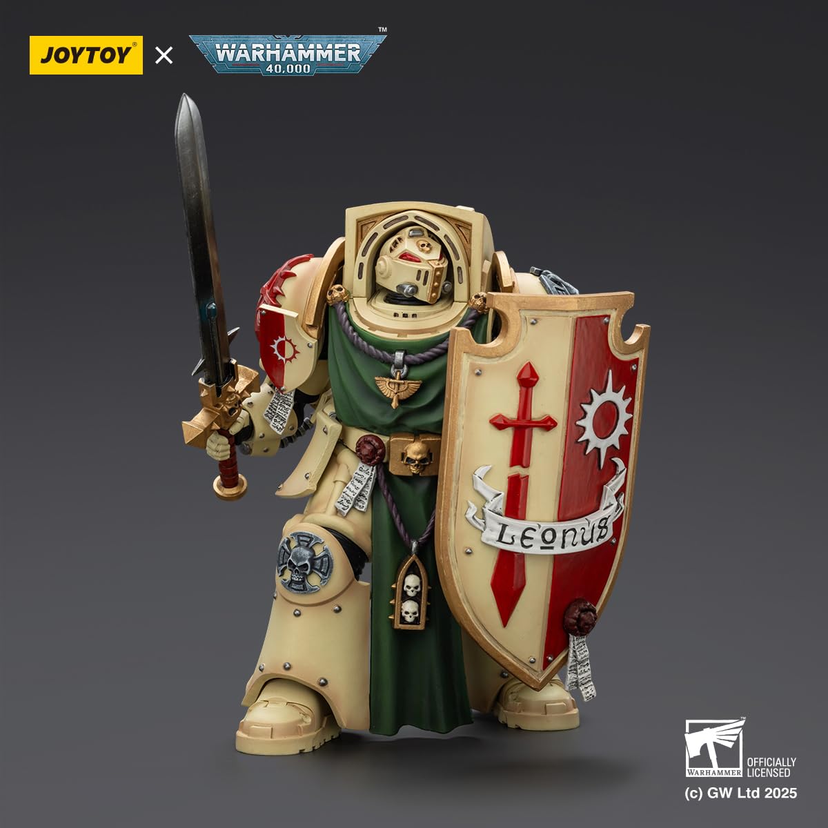 HiPlay JOYTOY Caballero Deathwing de los Ángeles Oscuros 2 con Espada de Poder, Escudo de Tormenta y Vigilante en la Oscuridad JT02496 Figura de Acción Escala 1/18