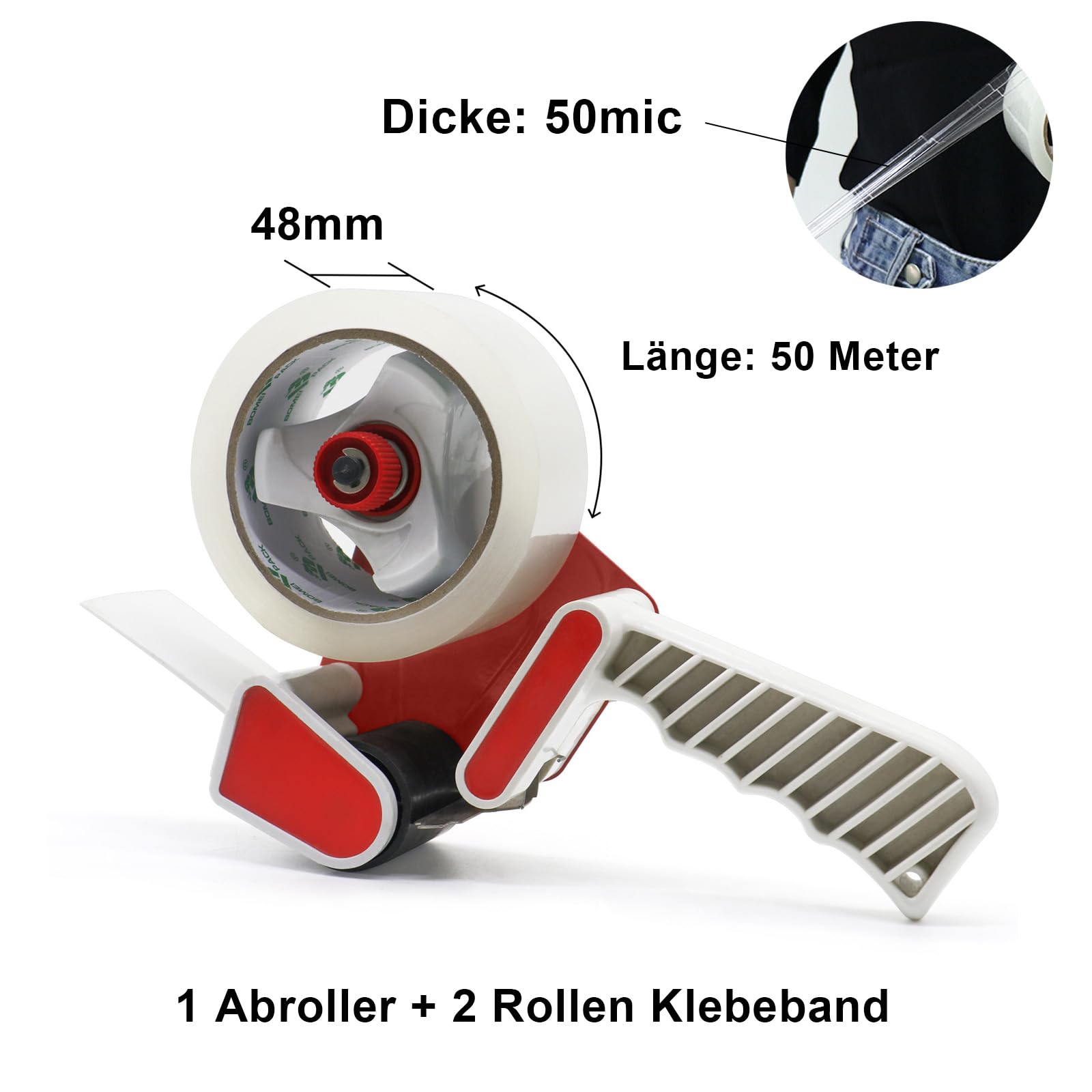 Reißfestes Kraftpapier-Klebeband – Extra Stark, Recyclingfähig, Selbstklebend