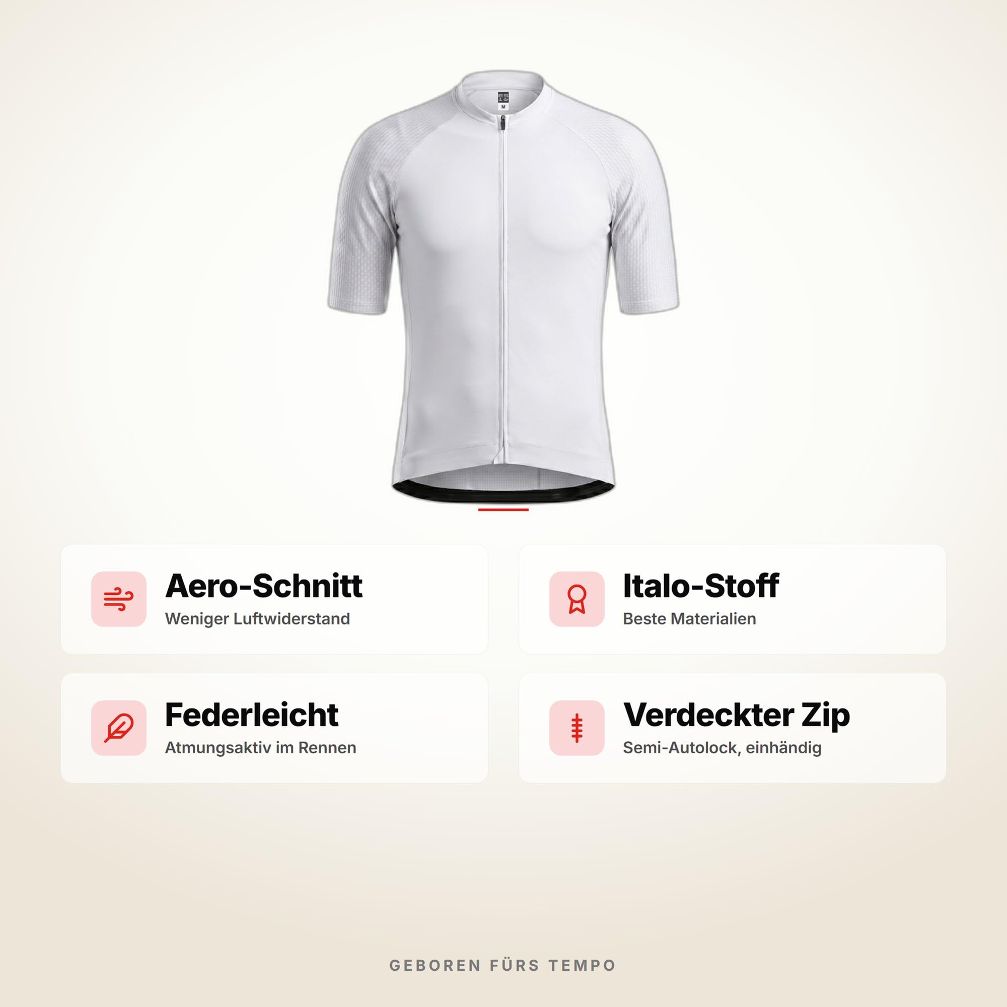 Razor PRO Maglia da Ciclismo Uomo | Aero Race-Cut Premium Cycling Jersey con Cerniera, Inserti Mesh e Polsini Silicone – Top Maglia da Corsa