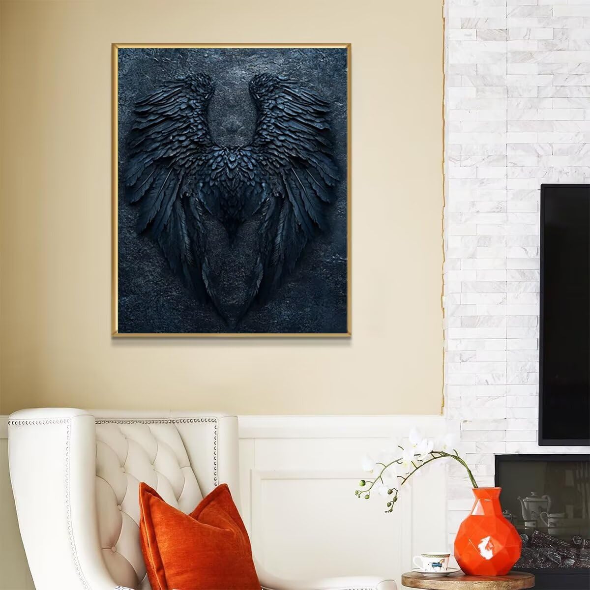 Dipingere con i Numeri Wings, Paint by Numbers Adulti Astratto, Fai da te Creativi Adulti Quadri da Dipingere Numerati Kit per Decorazione Della Parete di Casa, Regalo 100x135 cm Senza Cornice W1-L