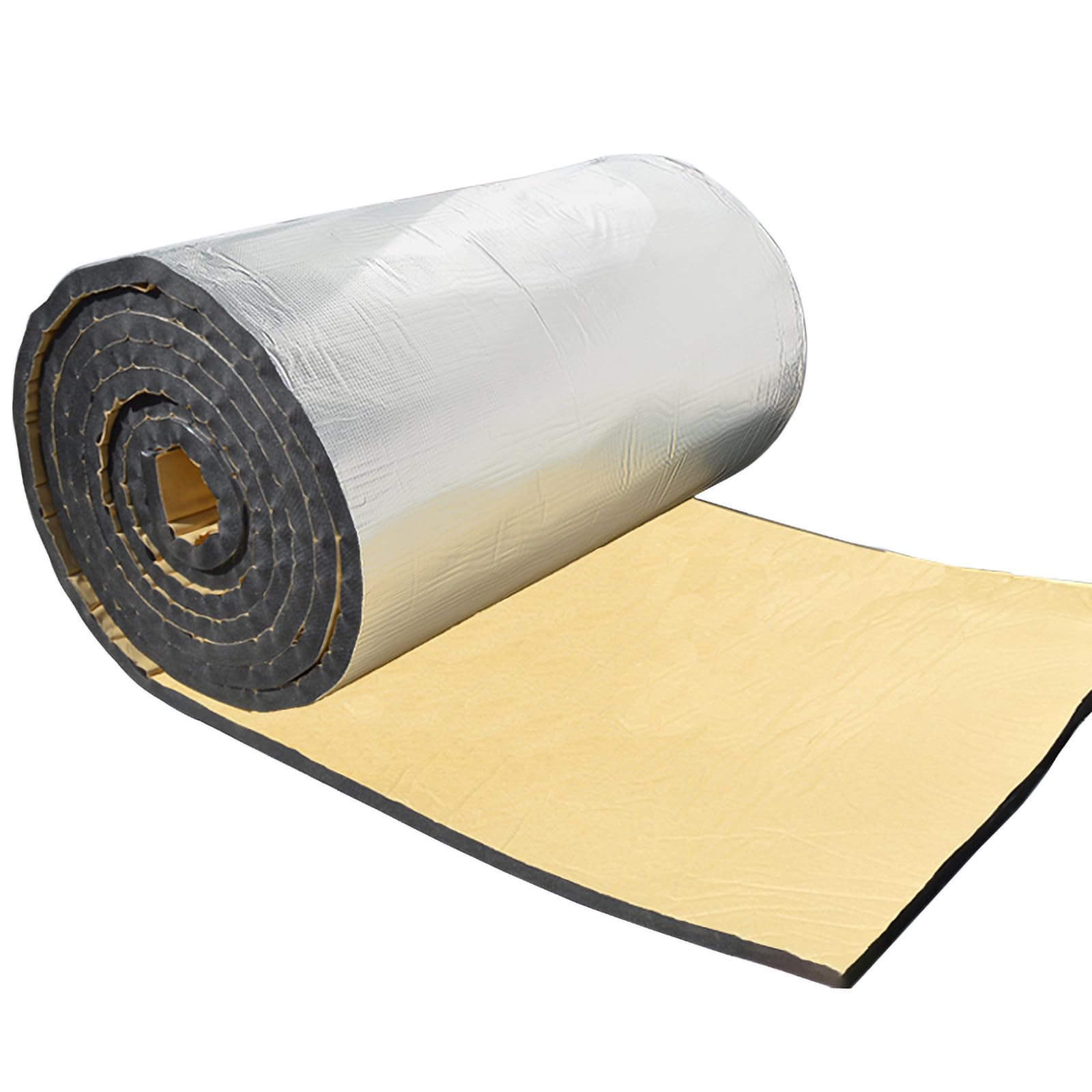 Aislante Termico Autoadhesivo 5/10/20mm Espesor Espuma Aislante Termico para Aislamiento De Viviendas Caravanas(Size:1 * 10m Thickness 10mm)