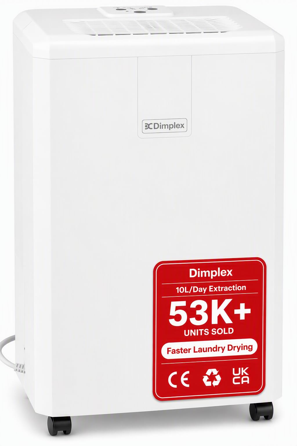 Dimplex 10L EverDri Dehumidifier with Electronic humidistat & Timer
