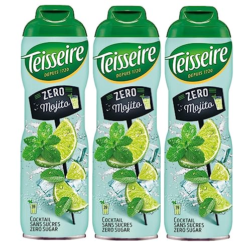 Lote de 3 jarabes Teisseire mojito zero azúcar