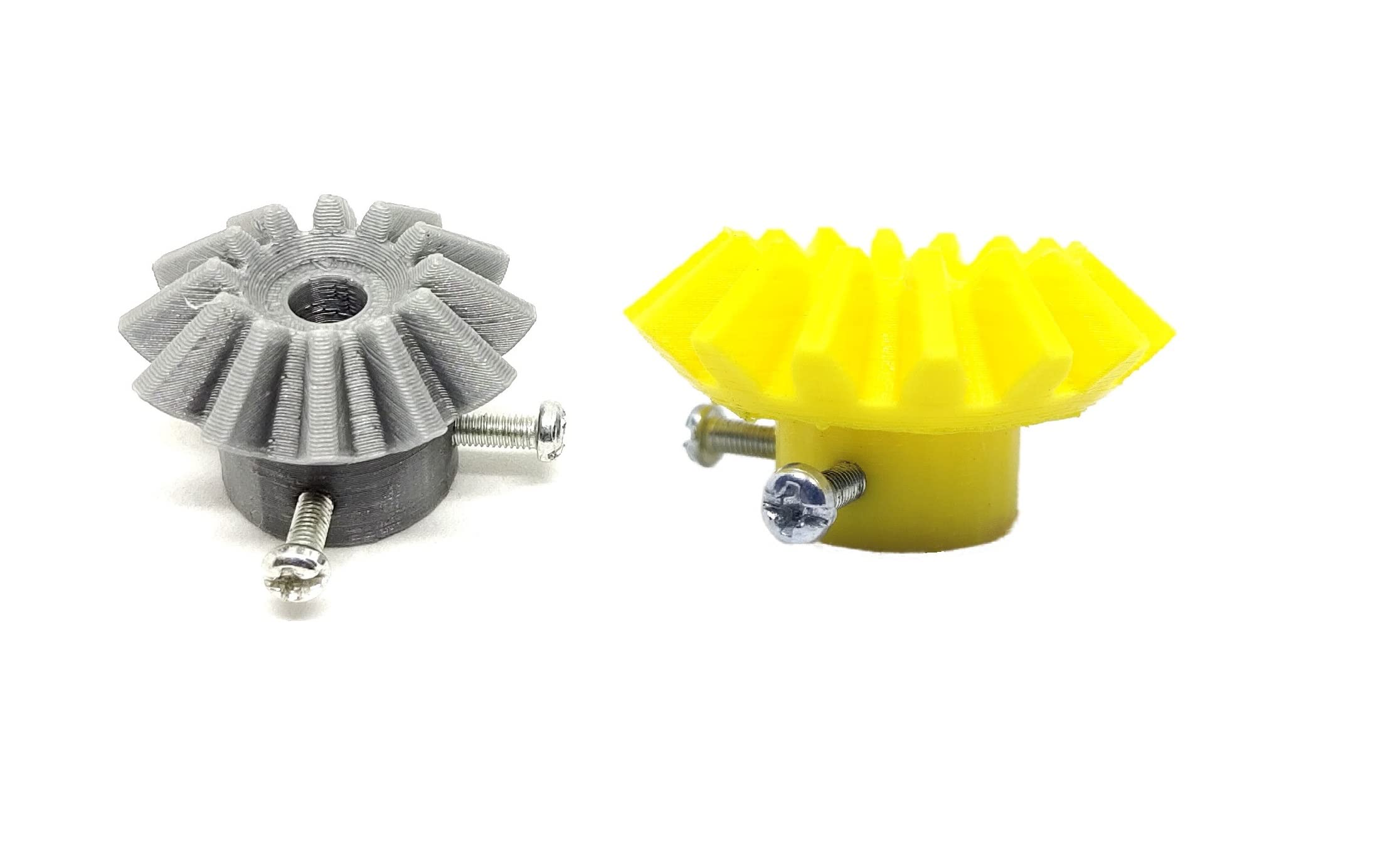 INVENTO 1pcs 3D Printed Plastic Bevel Gear 12 Teeth (33mm dia) + 16 Teeth (43mm dia), 10mm Width, 6mm hole, 2.5 Module for DIY Projects-image-43