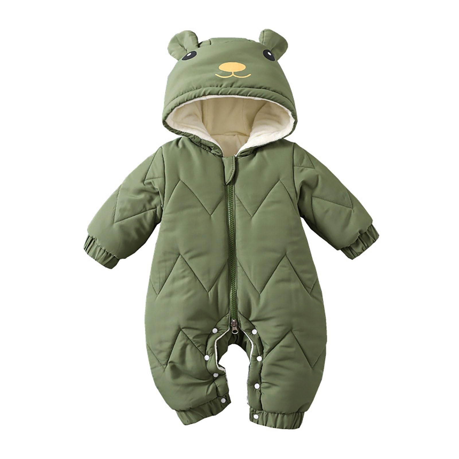 Generisch Bambino Orso Vestito Neonato Inverno Cappotto Caldo Cappuccio Tuta Per Ragazzi