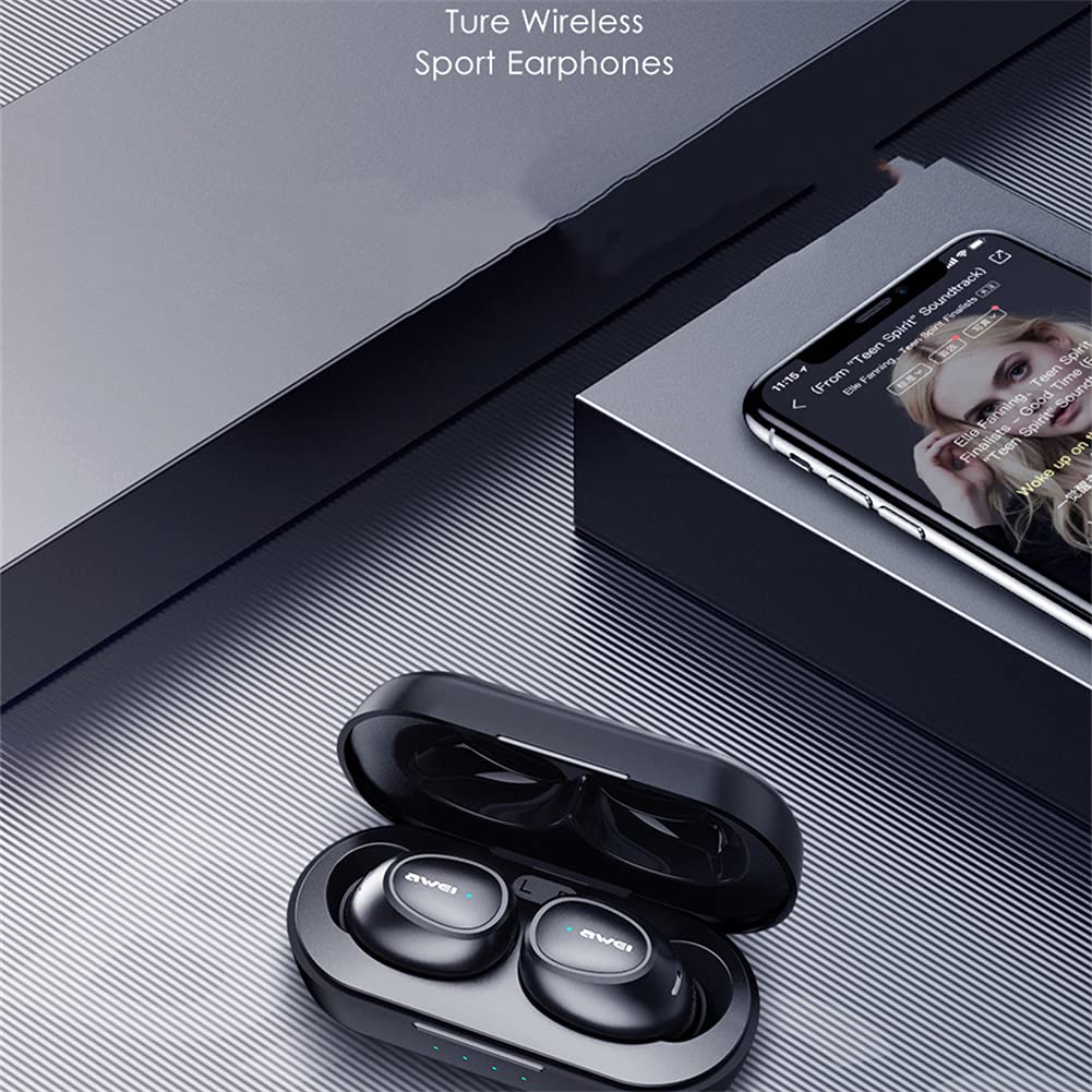 Vero Auricolari Wireless, Cuffie Wireless con Riduzione del Rumore, Impermeabile IP7, con Custodia di Ricarica USB C, per L'allenamento in Palestra