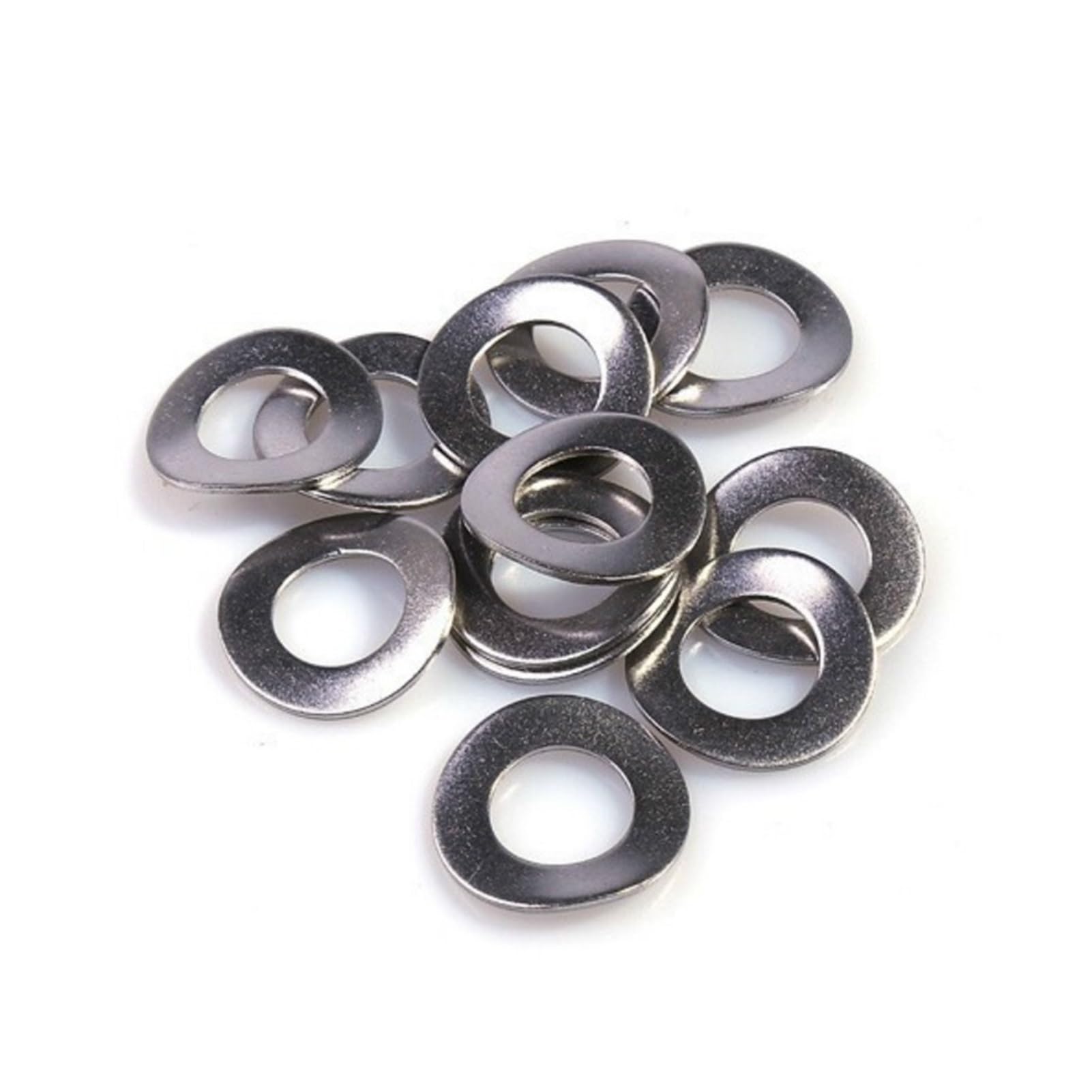 Kangsiyu 304 Stainless Steel Curved Wave Washers Elastic Spring Washer GB955 M3 M4 M5 M6 M8 M10 M12 M14 M16 M18 M20(M16 10pcs)