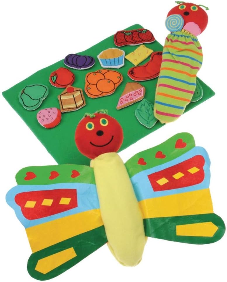 Constructive Playthings "The Very Hungry Caterpillar" Butterfly and Prop Set from the Childhood Favorite Book, Model:MTC-326