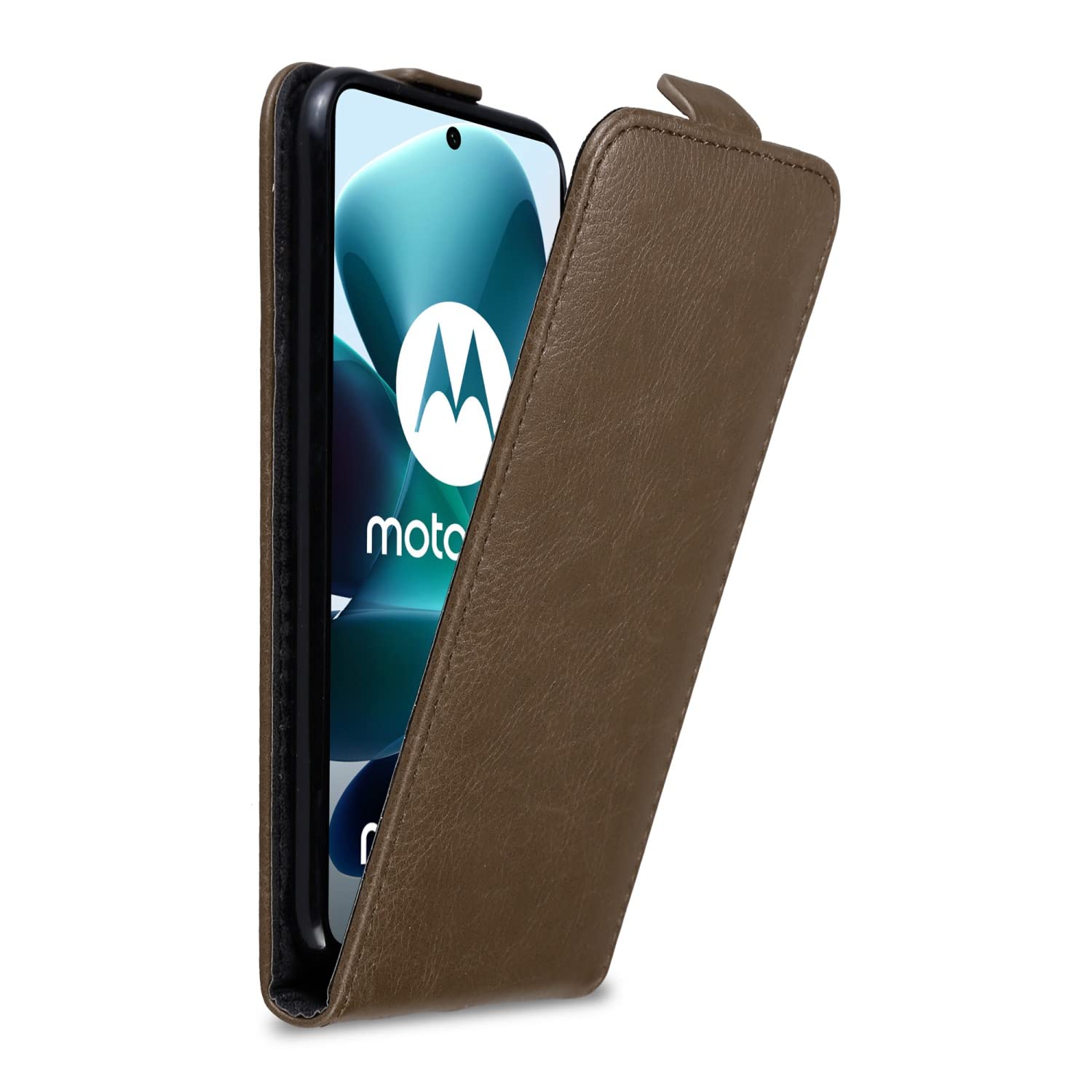 Custodia Cadorabo Flip Per Motorola Moto G3 - Copertina In Pelle PU Colore Bruno Caffè Con Chiusura Magnetica - 2