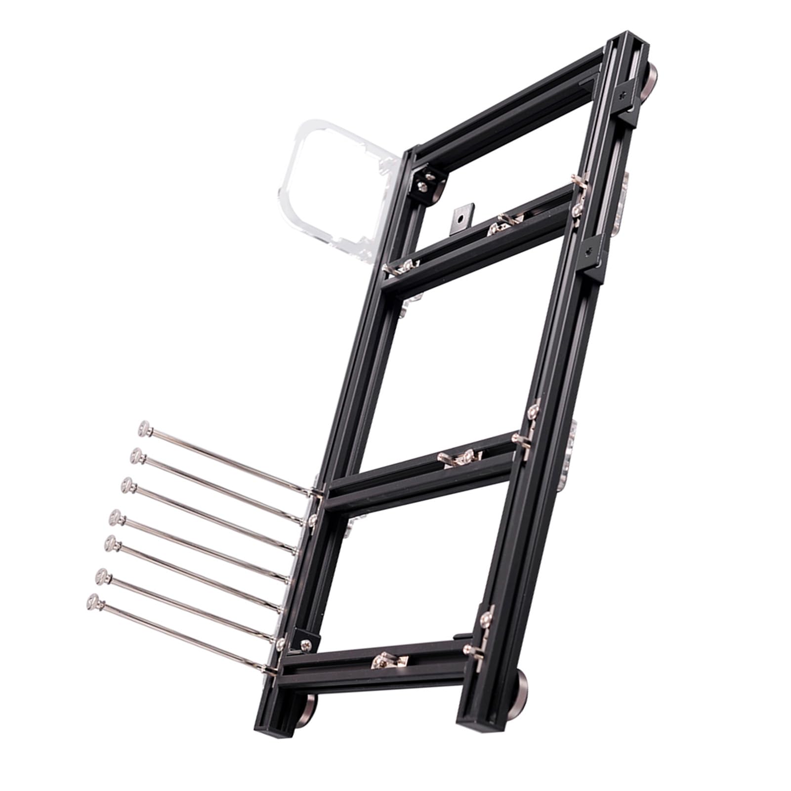 Generic Obudowa Komputera ATX DIY Otwarta Rama Stop Aluminium Lekka Platforma Testowa do Podkręcania Czarna