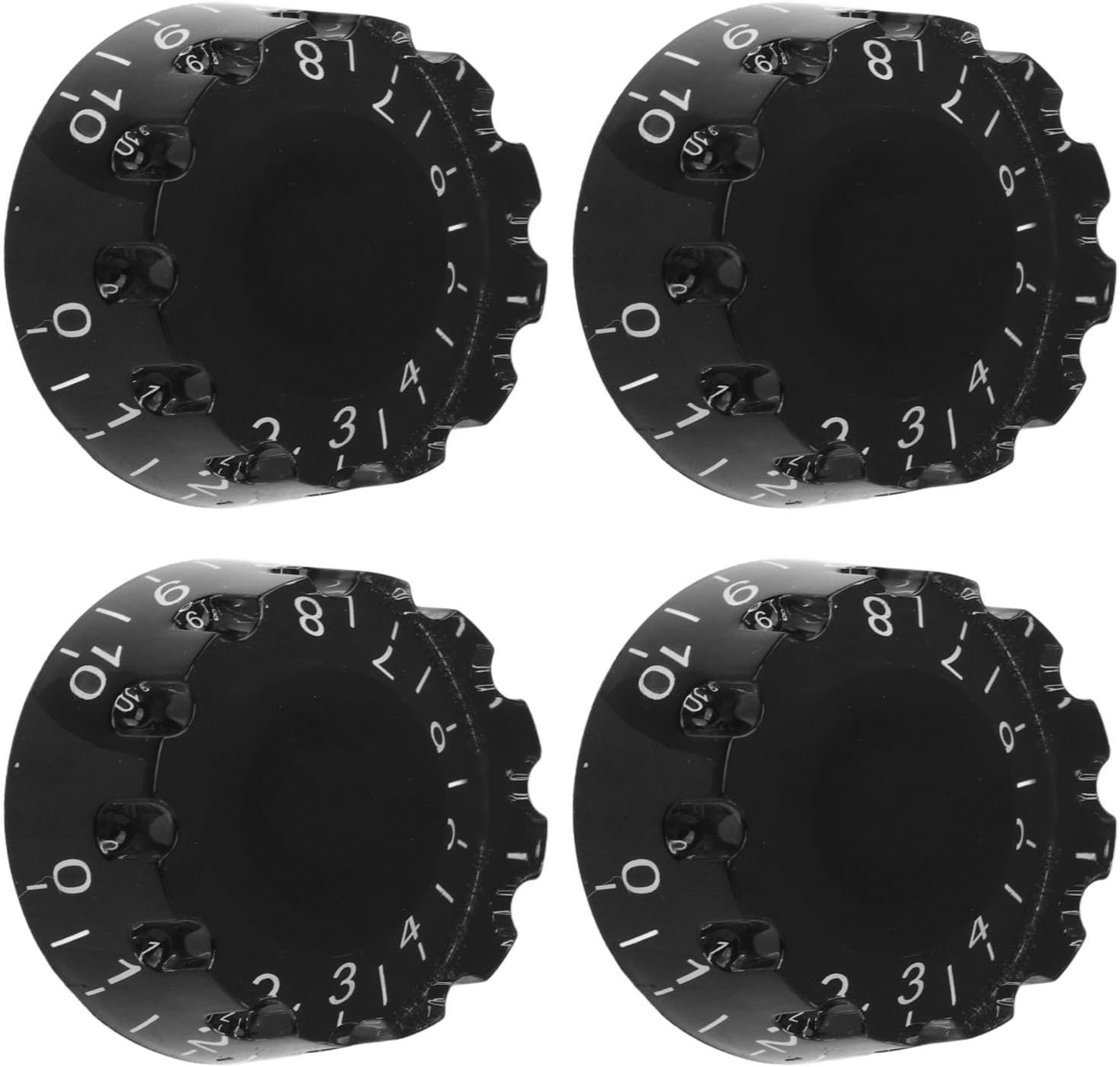 Tyenaza 4Pcs Guitar Knob, Plastic Professional 24 Fine