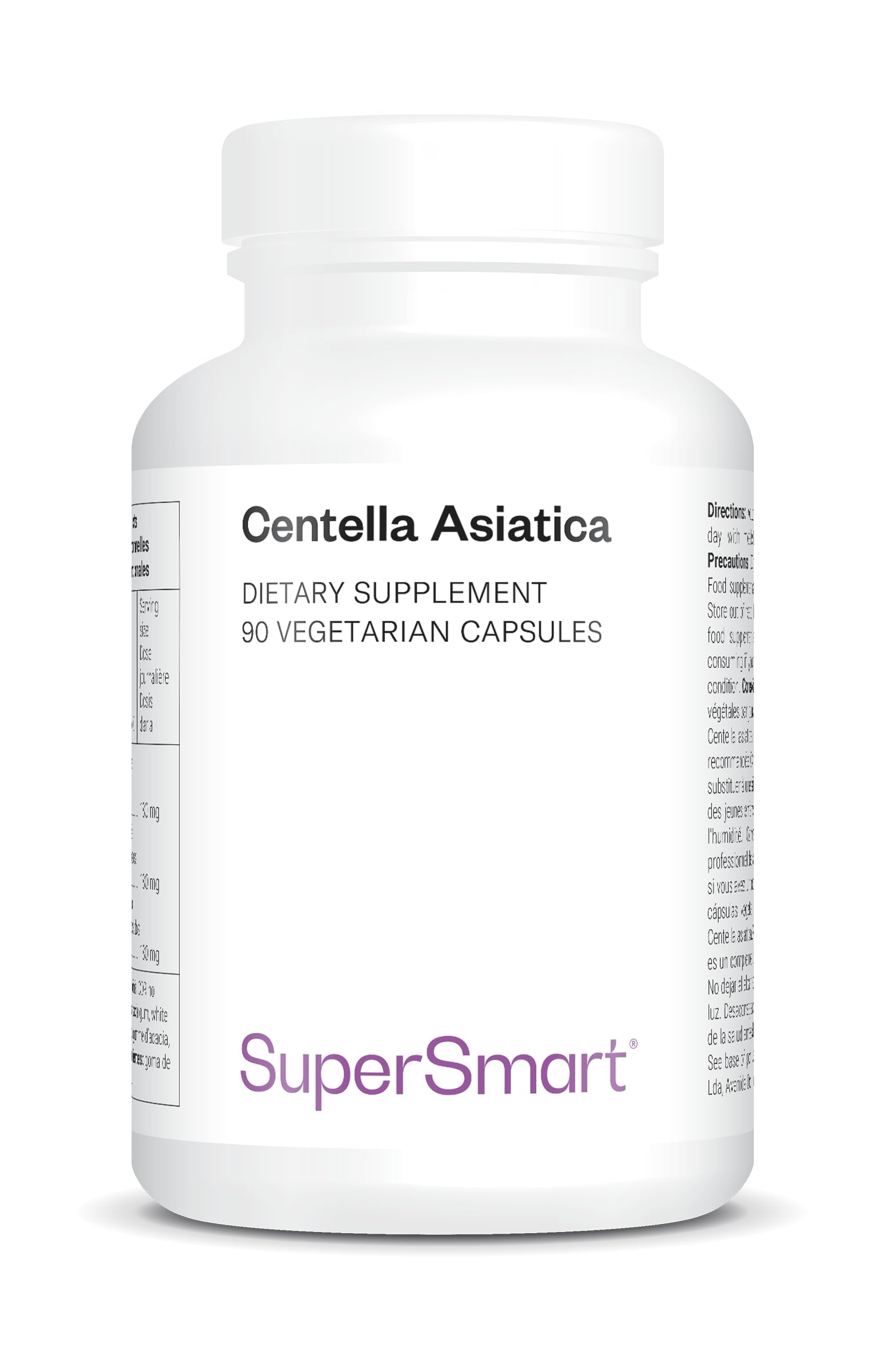 Centella Asiatica - Tigergras - Unterstützt das geistige Wohlbefinden und baut Stress ab - Trägt zu einem gut funktionierenden Immunsystem bei - Vegan - Glutenfrei - Supersmart