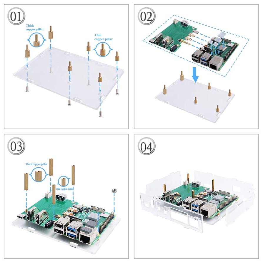 Raspberry Pi 4 Model B アクリルケースセット Raspberry Pi 4B専用アクリルケース RPAシリーズ | 製品情報