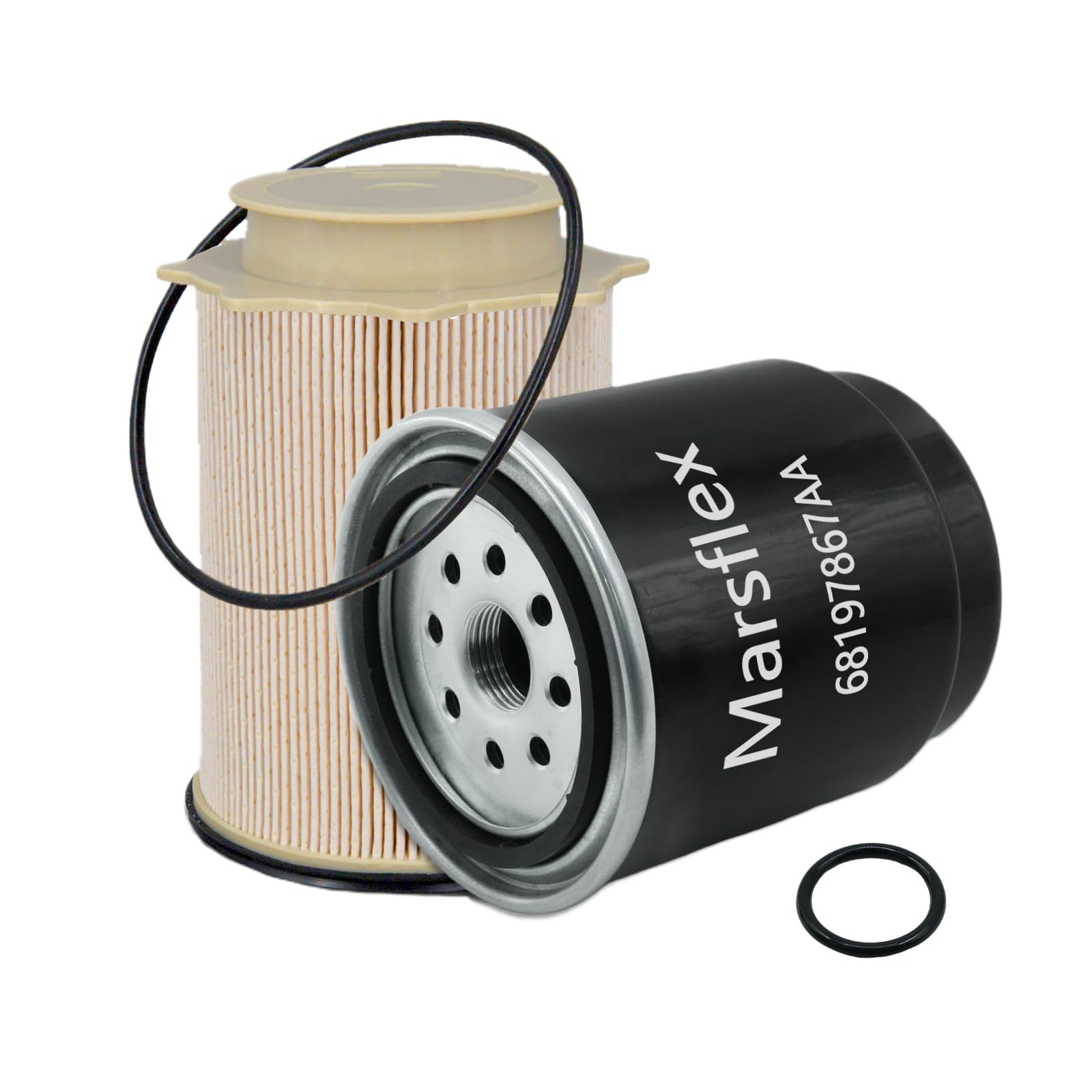 Marsflex Fuel Filter 6.7 Cummins Kit Compatible with 2013-2018 Dodge Ram 2500 3500 4500 5500, 6.7 Cummins Fuel Filters for Ram 2013 2014 2015 2016 2017 2018 Replace 68197867AA, 68157291AA
