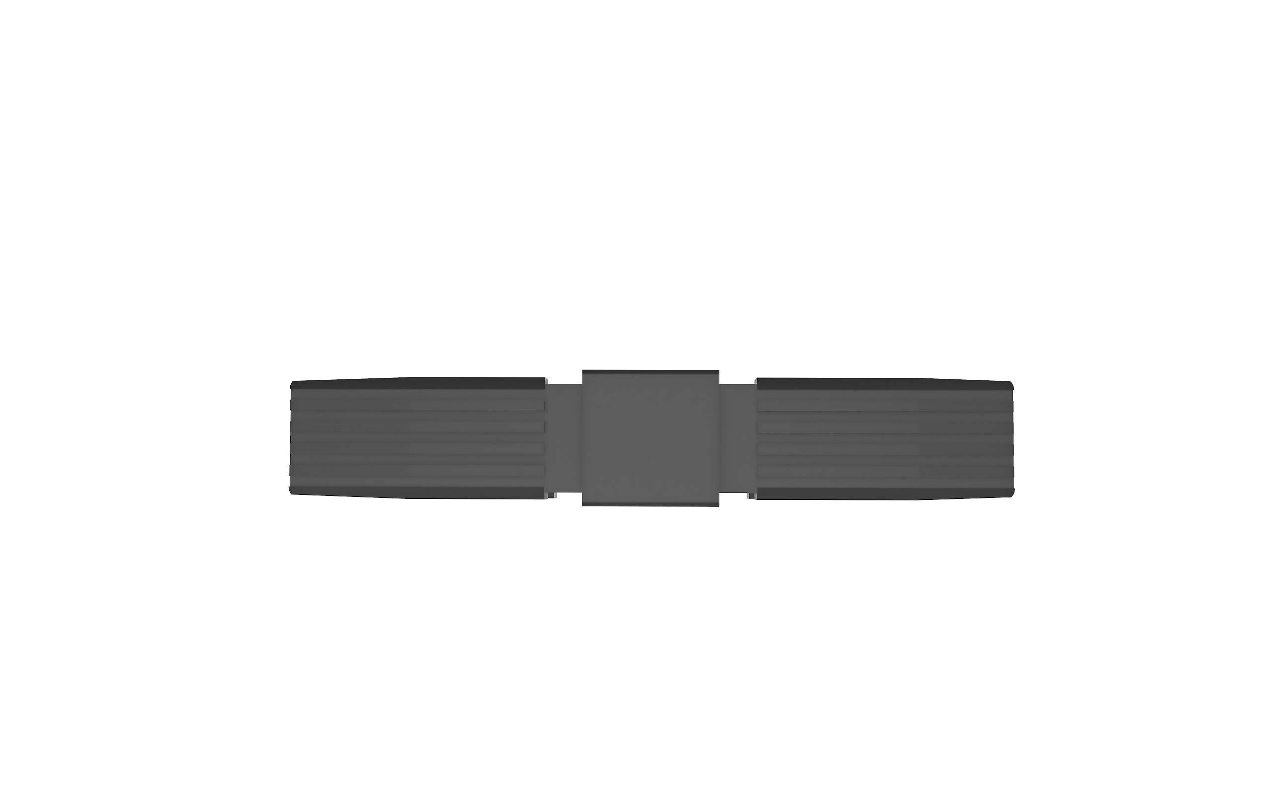 Conectores para tubos cuadrados (en I) - 2 unidades / 25,00 x 25,00 (mm) (Con ALMA de Acero)